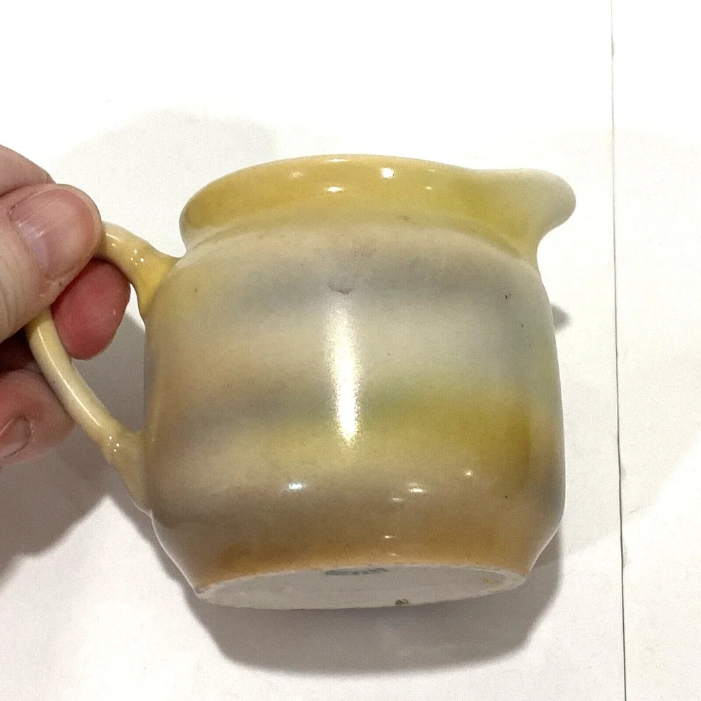 Antique Jack & the Beanstalk creamer 1910's by Three Crown China in Germany